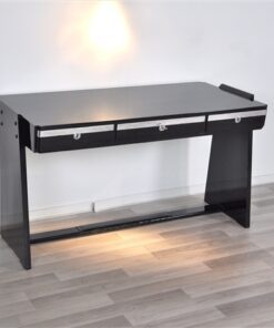 Bauhaus Desk, great Design, rotating chromebar, 3 drawers