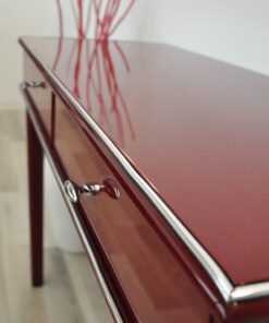 wonderful paintjob, pointed feet, 2 big drawers, chrome fittings, handpolished