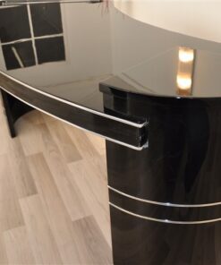 unique Design, 2 illuminated elements on the top plate, chromelines, handpolished