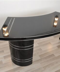 unique Design, 2 illuminated elements on the top plate, chromelines, handpolished
