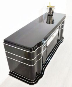 Art Deco Sideboard, Lowboard, Longboard, mirror stripe, swing doors