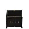 Art Deco Secretary, highgloss black paintjob, Chroemdetails, big writing plate