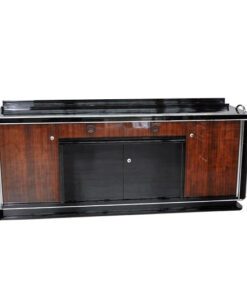 Art Deco, Sideboard, Buffet, living romm,rosewood, Palisander, veneer, big, elegant, plain, piano lacquer, Original, Vintage, Antique