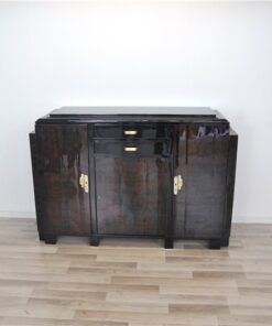 Art Deco, Sideboard, Highboard, Buffet, Pianolacquer, highgloss, refined, restored, beautiful, design, compact, measurements, living room