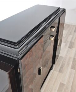 Art Deco, Sideboard, Highboard, Buffet, Pianolacquer, highgloss, refined, restored, beautiful, design, compact, measurements, living room