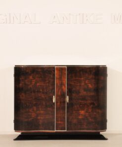 Art Deco, Commode, Sideboard, Buffet, Walnut, Antique, Restored, Refurbished, Highgloss, French, 1930s, Furniture, Storage, Living Room