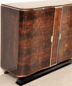 Art Deco, Commode, Sideboard, Buffet, Walnut, Antique, Restored, Refurbished, Highgloss, French, 1930s, Furniture, Storage, Living Room