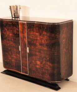 Art Deco, Commode, Sideboard, Buffet, Walnut, Antique, Restored, Refurbished, Highgloss, French, 1930s, Furniture, Storage, Living Room