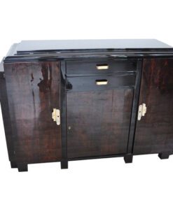 Art Deco, Sideboard, Highboard, Buffet, Pianolacquer, highgloss, refined, restored, beautiful, design, compact, measurements, living room