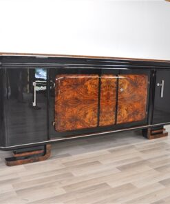 Extra Large, xxl, sideboard, burl, wood, art deco, antique, france, furniture, storage piece, ornamentation, feet, design, luxurious, elegant