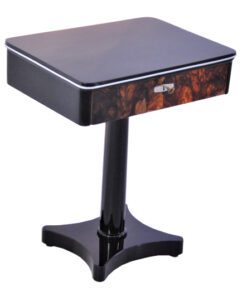 Art Deco, console, table, walnut, drawer, petite, high gloss, furniture, design, polsiehd, restoration, living room, antique