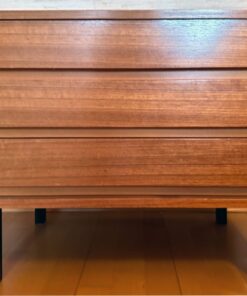 1960 original vintage bedside table sideboard with 3 drawers