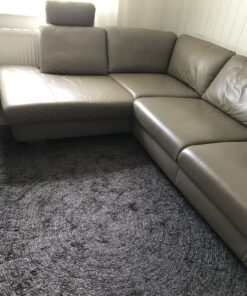 Leather corner sofa