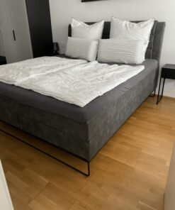 Box spring bed “Palermo” including cold foam topper