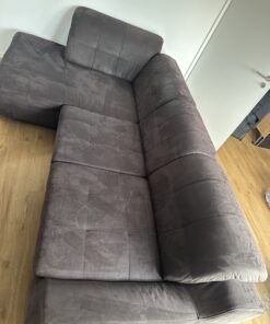 Wildleder Sofa mit integrierten Schlafcouch