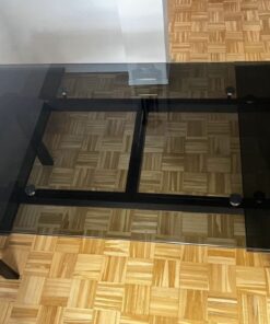 Ausziehbarer Esstisch aus Glas