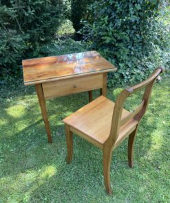 Antiker Biedermeier Tisch um 1820 / Antiker Biedermeier Stuhl