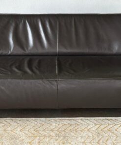 W. Schillig Ledersofa 2 x 3-Sitzer und 1x Hocker
