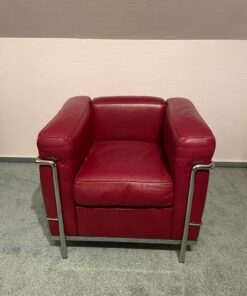 2x Sessel Cassina Le Corbusier LC2 und 1x 3-Sitzer Sofa Cassina Le Corbusier LC2 Original - sehr gut, nur leichte Gebrauchsspuren