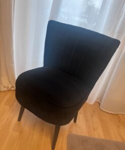 Sessel / Stuhl samt schwarz