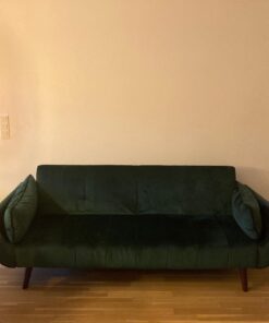 Schlafsofa DIVANI samtgrün
