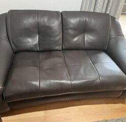 INCANTO Leder Sofa 2er & 3er Sitzer Leder Deluxe braun