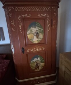 Handbemalter Bauernschrank Holzschrank massiv