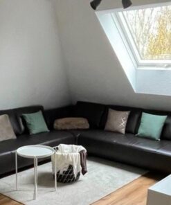 Braunes Echtledersofa L-Form