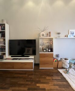 Wohnwand Sideboard weiß Eiche