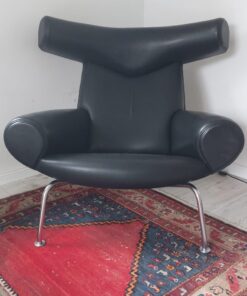 Ox-Chair, EJ-100, Anilinleder, Hans J. Wegner für Erik Jørgensen