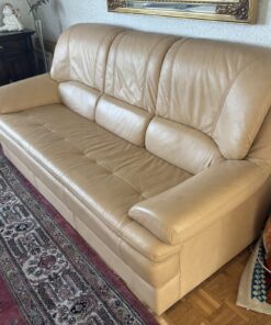 Hochwertige Echtledercouch