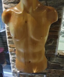 Stumer Diener Männer Torso Kleider Holz Granit