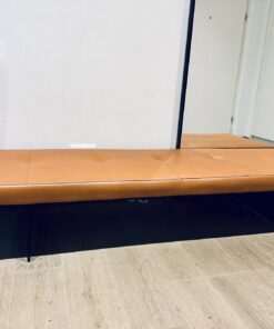 Liege TRACK, Lederbezug, Gestell aus Aluminium u. Stahl