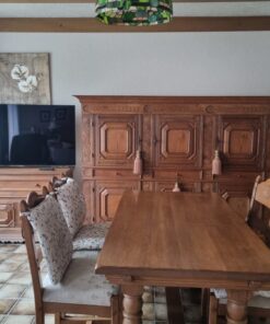 Eichen Tisch mit vier Stühle