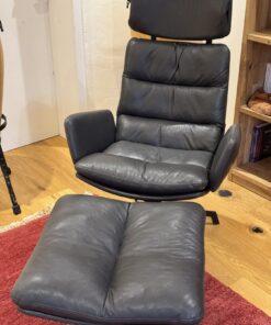 Astra Lounge Sessel mit Hocker von Bio Möbel Genske
