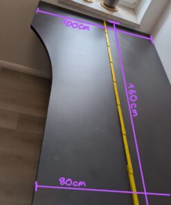 Höhenverstellbarer Eckschreibtisch