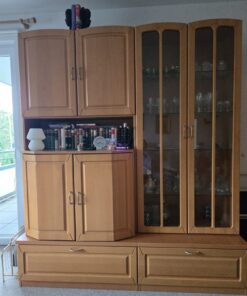 Wohnzimmerschrank mit Vitrine und TV-Fach