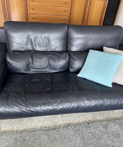 Benz Sofa blau 2tlg.