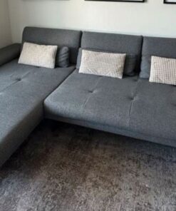 Ecksofa Fly 296 x 179 cm grau