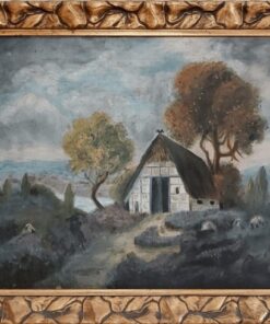 Ölgemälde mit Heidemotiv, ca. 1920