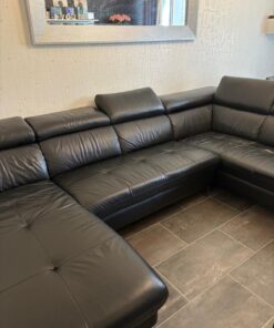 U-Form Leder Sofa