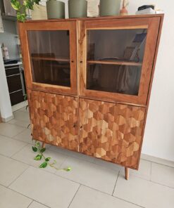 Wunderschönes Massivholz Highboard 140cm Akazie natur