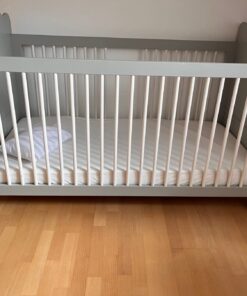 Babybett weiß/grau
