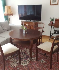 Herrenzimmer Esstisch mit 3 Stuehlen