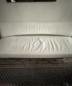 Weisse Ledercouch von Bonaldo