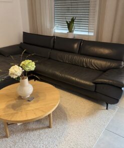 Mondo Hoya Ledergarnitur Sofa Anthrazit