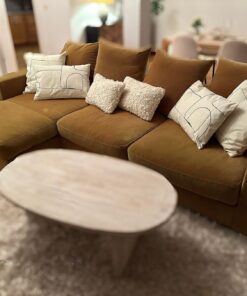 BoConcept Sofa "Cenova" in exklusivem Cotton Velvet (senffarben)