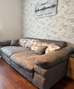 Graues bigsofa
