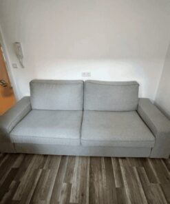 3er-Sofa, Tallmyra weiß/schwarz