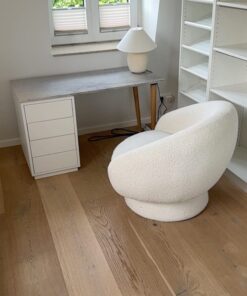 Schreibtisch (Steinplatte Mamor) mit Sessel Weiss